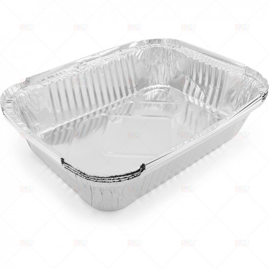 Foil Pie Dish Rectangular 195x145x35 5pc/24