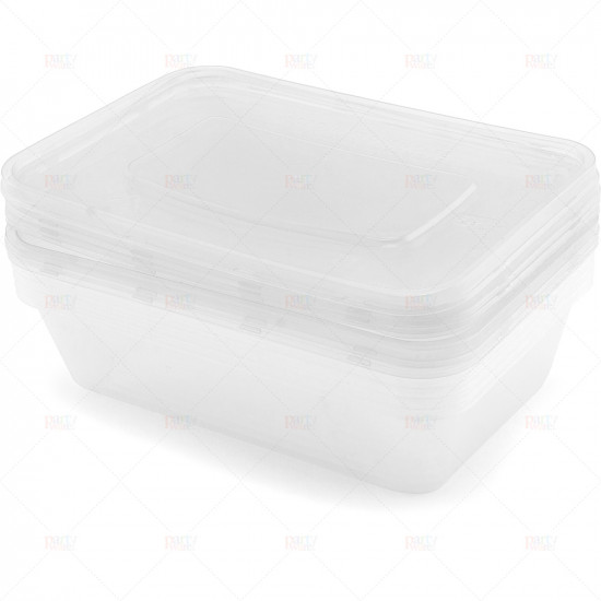 Food Containers & Lids Plastic 500ml 5pc/36
