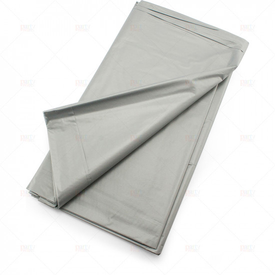 Table Covers Plastic Silver 54