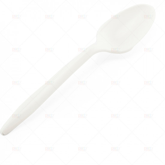 Cutlery Teaspoons Plastic  White 100pcs/20