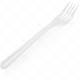 Cutlery Heavy Duty Plastic Forks Clear 50pcs/30