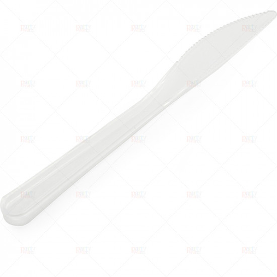 Cutlery Heavy Duty Plastic Knives Clear 50pcs/30