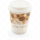 Drink Cups Paper (Hot) 8oz With Lids pc10/48