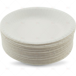 Plates Paper Bowl White 180mm 50pc/10