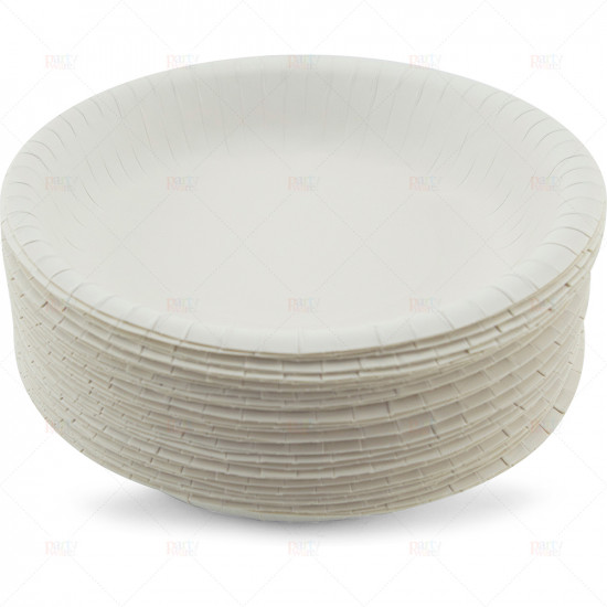 Plates Paper Bowl White 180mm 50pc/10