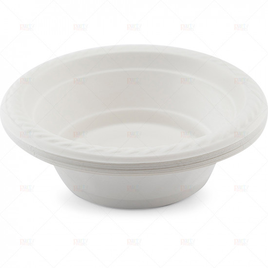 Plates Plastic Bowl  White 12oz 14pc/40