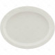 Plates Plastic Oval White 50pc/24