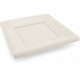 Plates Plastic Whte Square 18cm 12pc/36
