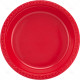 Plates Plastic Round Red 26cm 6pc/30