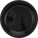 Plates Plastic Black 26cm 6pc/40