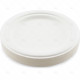 Plates Bagasse White 18cm 20pc/20