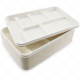 Food Tray Bagasse 6 Compartment 32 x 22cm 50pc/5