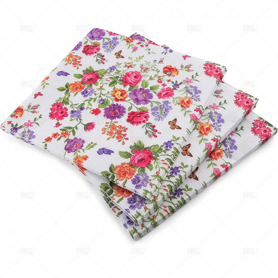 Napkins Design 3ply Butterfly Flowers 33cm 20pc/12
